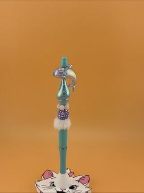 Iridescent Dolphin Top Teal Pen